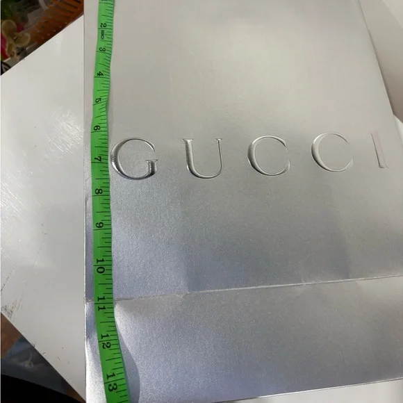 Empty Gucci Silver Gift Bag - Picture 2 of 3